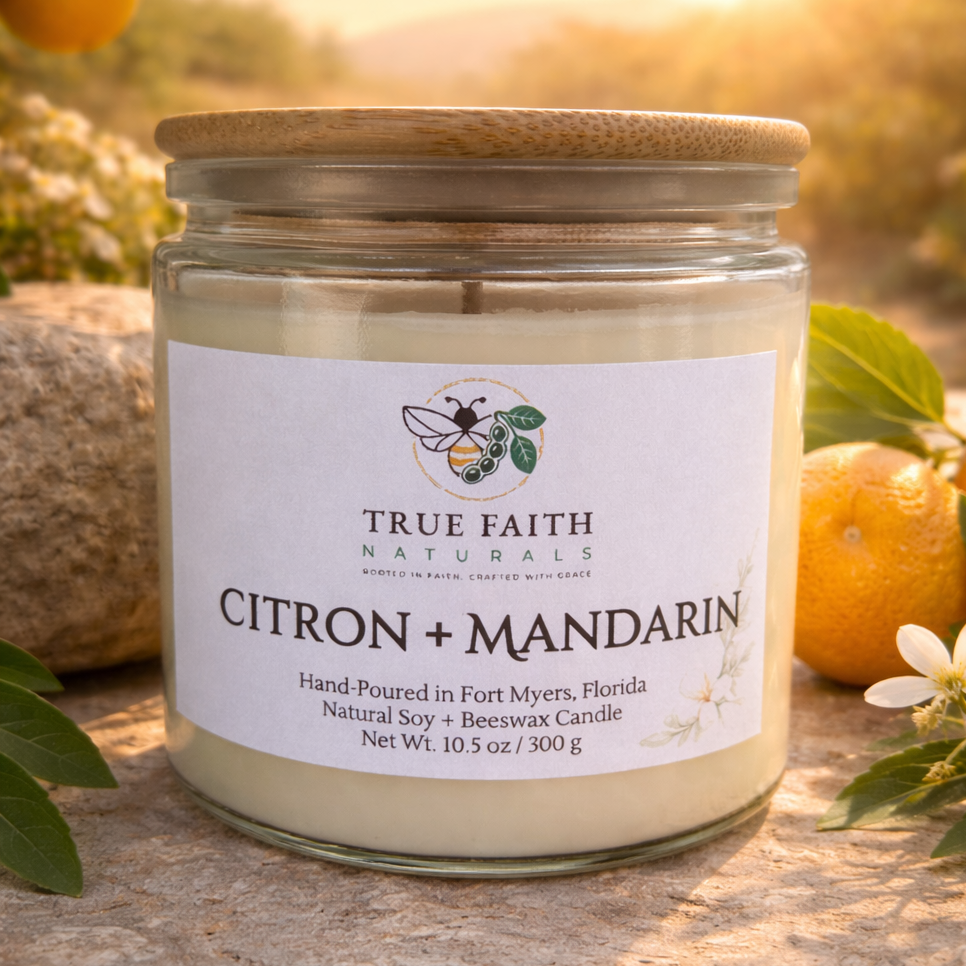 Citron & Mandarin Easter Candle - 10.5 oz Clear Jar