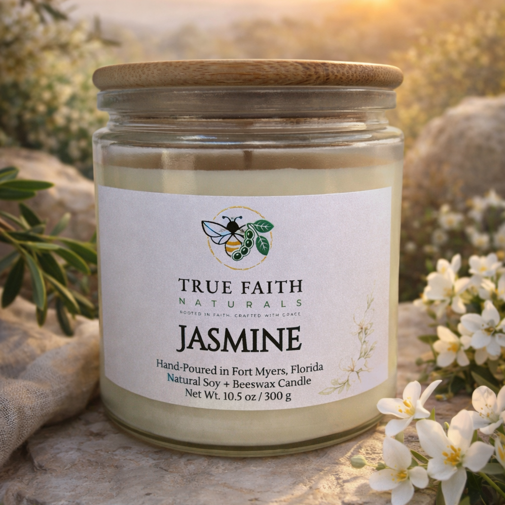 Jasmine Easter Candle - 10.5 oz Clear Jar
