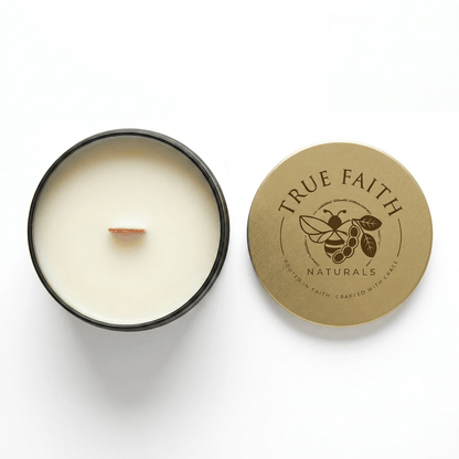 Bali Citrus Glow Candle – Pure Collection | 10 oz Glossy Black Jar - True Faith Naturals