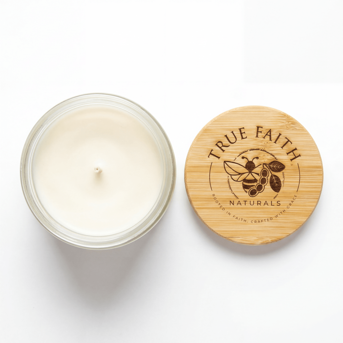 Forever Cherished Mother's Day Candle - 10.5 oz Clear Jar - True Faith Naturals